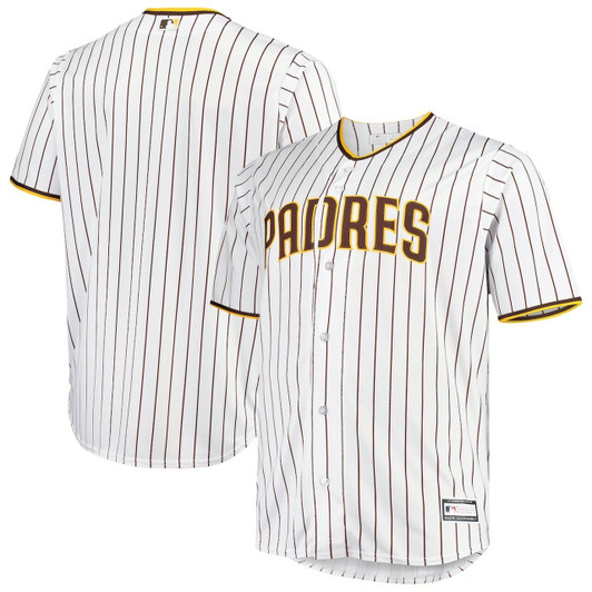 MenS San Diego Padres White/Brown Big & Tall Home Team Baseball Jersey Mlb Baseball Jersey331