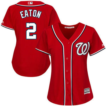 Adam Eaton #2 Washington Nationals Womens Alternate Limited Baseball Jersey - Red