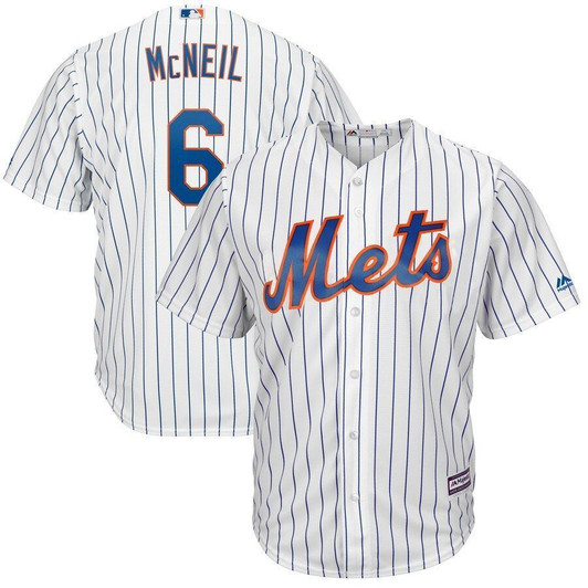 Jeff Mcneil New York Mets Majestic Cool Base Player Jersey White/Royal