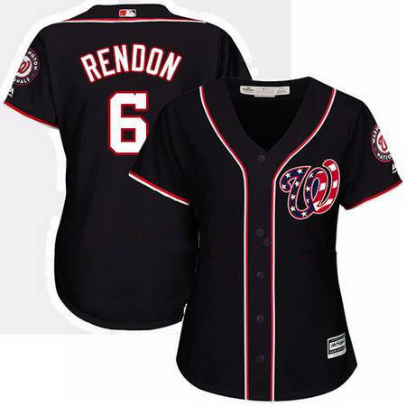 Anthony Rendon #6 Washington Nationals Majestic Womens Authentic Alternate 2 Cool Base Jersey - Navy Blue