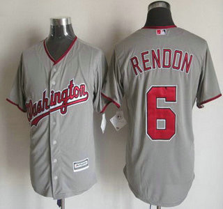 Anthony Rendon #6 Washington Nationals Mens 2015 Away Limited Cool Base Jersey - Gray