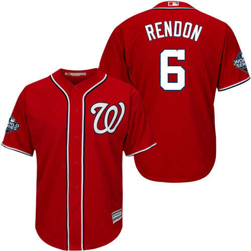 Anthony Rendon #6 Washington Nationals Mens 2019 World Series Bound Limited Cool Base Jersey - Red