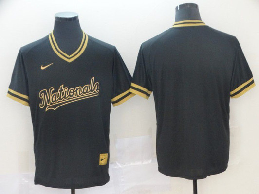 Black Gold Washington Nationals Nike Men 2022 Blank Limited Jersey