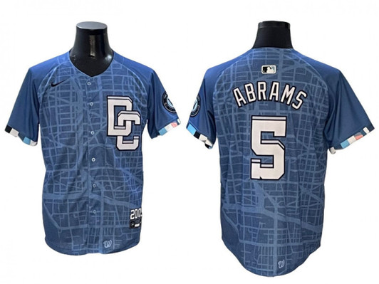 Cj Abrams #5 Washington Nationals 2025 City Connect Limited Jersey - Blue
