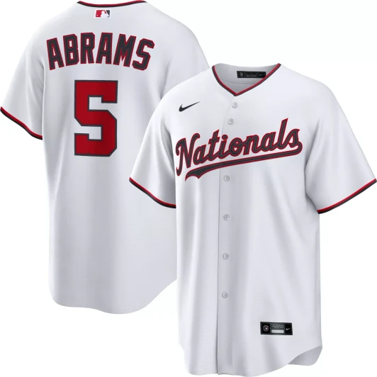 Cj Abrams #5 Washington Nationals Nike Men'S Home Limited Jersey - White