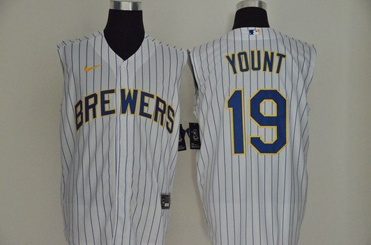 Milwaukee Brewers Robin Yount #19 2020 Mlb White Jersey