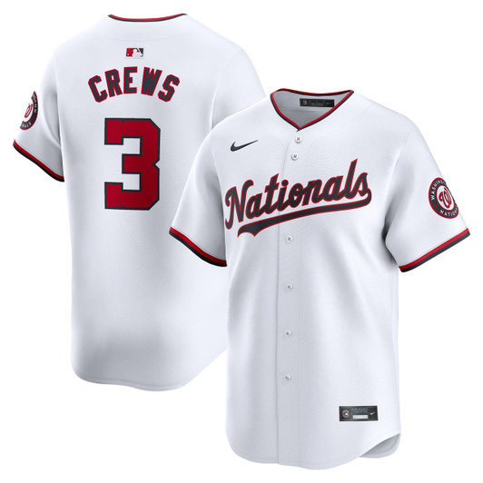 Dylan Crews #3 Washington Nationals Nike Men'S Home Limited Player Jersey - White