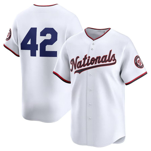 Jackie Robinson #42 Washington Nationals 2024 Day Home Sti Limited Jersey - White