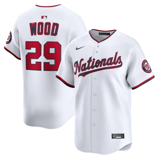James Wood #29 Washington Nationals Nike Men'S Home Limited Jersey - White