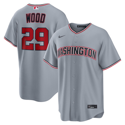 James Wood #29 Washington Nationals Nike Men'S Road Limited Jersey - Gray