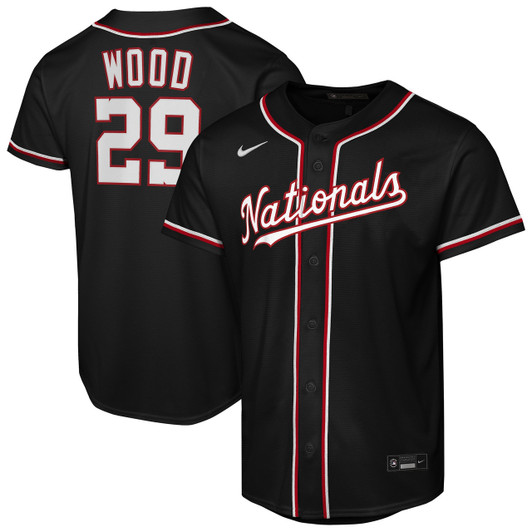 James Wood #29 Washington Nationals Nike Youth Fashion Limited Player Jersey - Black