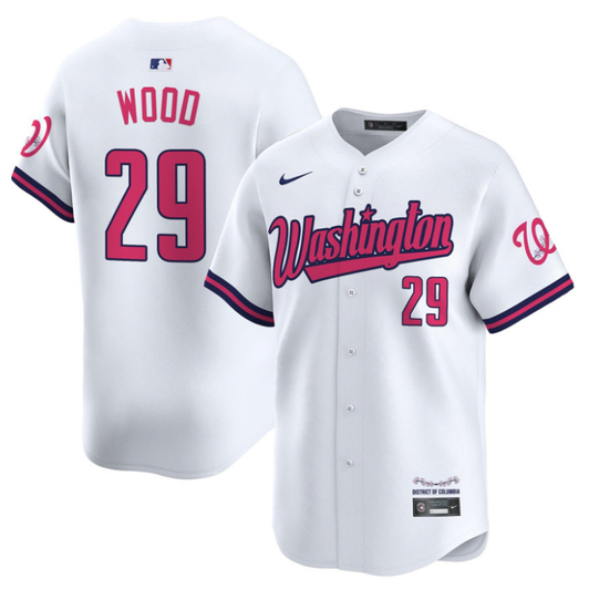 James Wood #29 Washington Nationals Vapor Limited Jersey - White