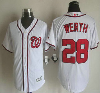 Jayson Werth #28 Washington Nationals Mens 2015 Home Limited Cool Base Jersey - White