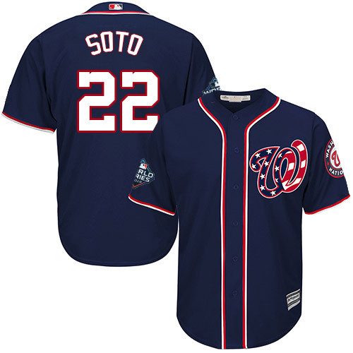Juan Soto #22 Washington Nationals Mens 2019 World Series Bound Limited Cool Base Jersey - Navy