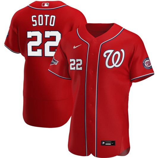 Juan Soto #22 Washington Nationals Nike 2019 World Series Champions Alternate Limited Player Jersey - Red