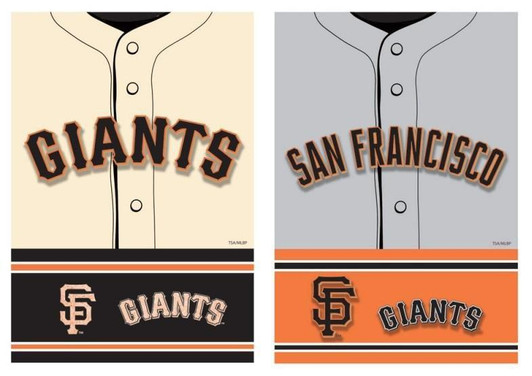 San Francisco Giants Garden Flag 2 Sided Jersey