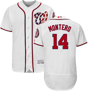 Miguel Montero #14 Washington Nationals Flexbase Authentic Jersey - White