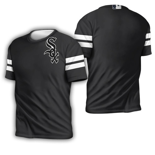 Chicago White Sox Black 2019 Jersey Inspired Style 3D T-Shirt