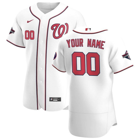 Washington Nationals 2020 Personalized Limited Custom Jersey - White
