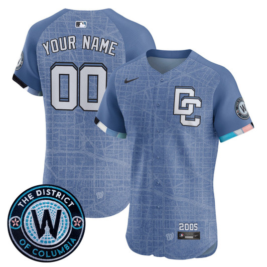 Washington Nationals 2025 City Connect Vapor Premier Elite Custom Jersey