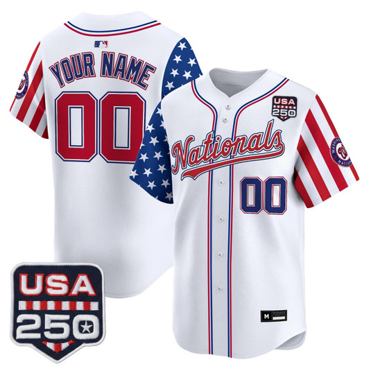 Washington Nationals America Edition Vapor Premier Limited Custom Jersey