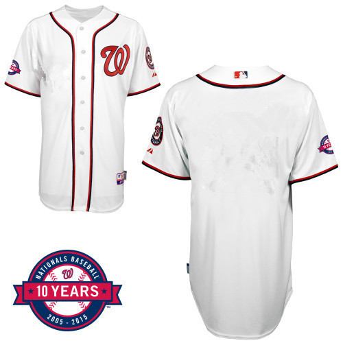 Washington Nationals Blank 10Th Limited Jersey - White