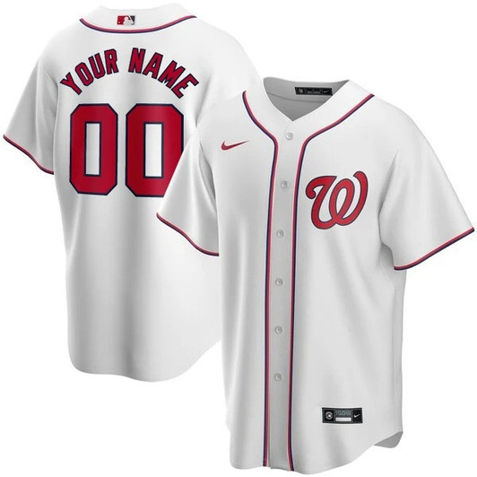 Washington Nationals Custom Alternate Limited Jersey - White