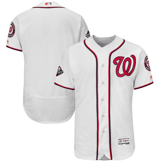 Washington Nationals Majestic 2019 World Series Bound Limited Flex Base Team Jersey - White