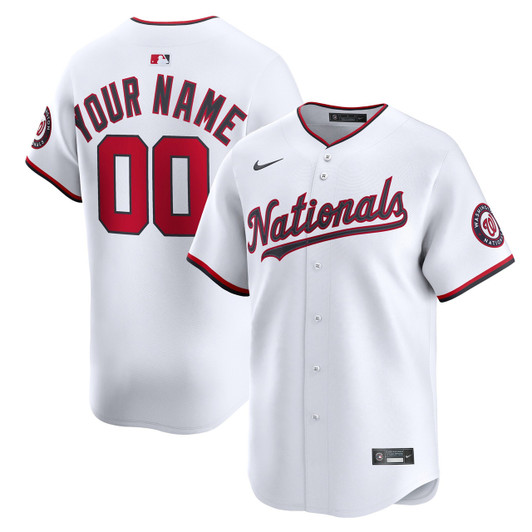 Washington Nationals Nike Men'S Home Limited Custom Jersey - White