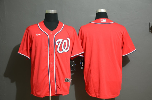 Washington Nationals Nike Mens Limited Blank Cool Base Jersey - Red