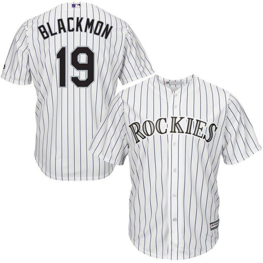 Charlie Blackmon Colorado Rockies Majestic Cool Base Player Jersey White 2019