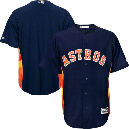 Houston Astros Majestic Official Cool Base Alternate Jersey Navy 2019