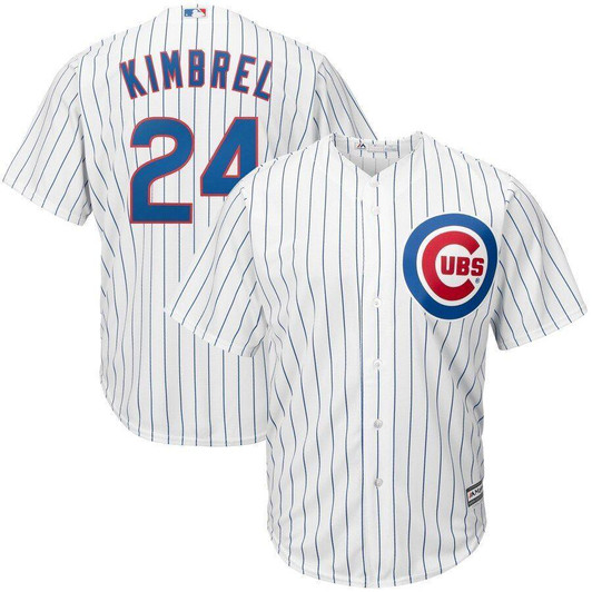 Craig Kimbrel Chicago Cubs Majestic Cool Base Player Jersey White/Royal 2019