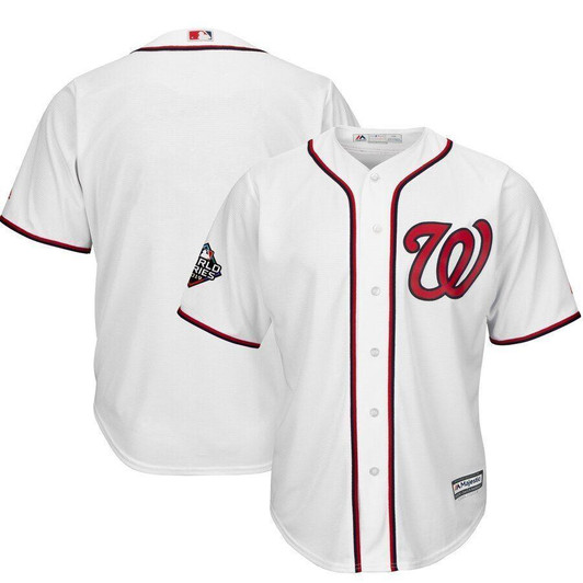Washington Nationals Majestic 2019 World Series Bound Official Cool Base Team Jersey White