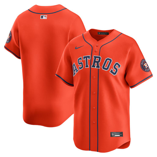Houston Astros MLB Nike Alternate Limited Jersey – Orange