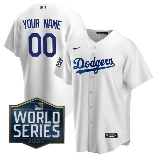 Los Angeles Dodgers 2020 MLB Personalized Custom White Custom Jersey