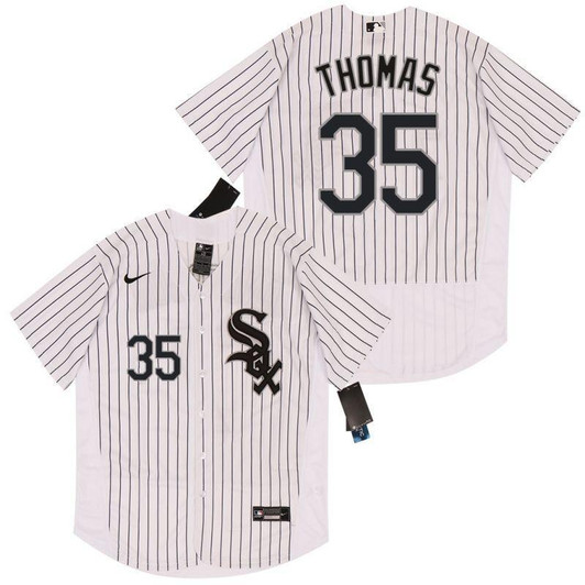 Chicago White Sox Frank Thomas #35 2020 MLB White Jersey