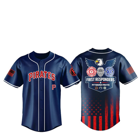 2025 Pittsburgh Pirates First Responders Night Jersey