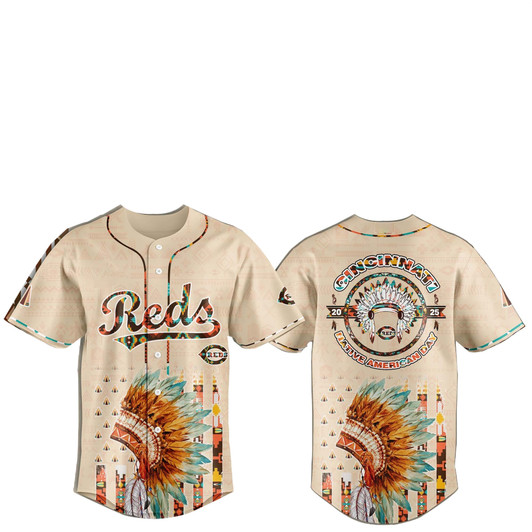 Cincinnati Reds Special Native American Day Jersey 2025