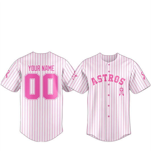 2025 Houston Astros Breast Cancer Awareness Night Jersey