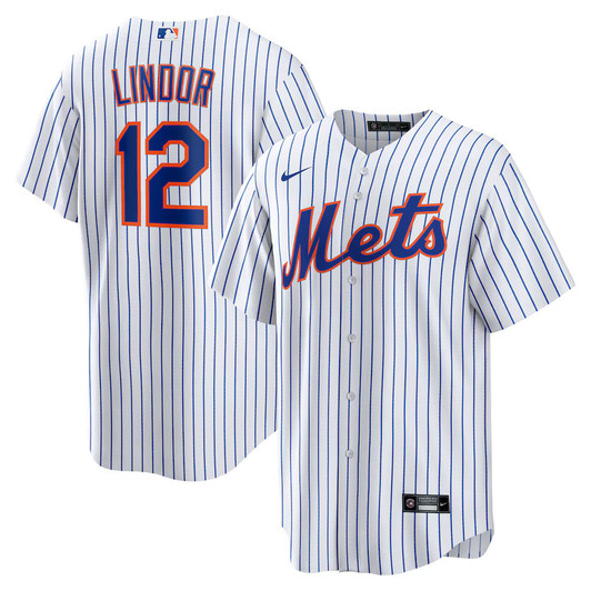 New York Mets MLB Francisco Lindor Nike Home Replica Player Jersey – White