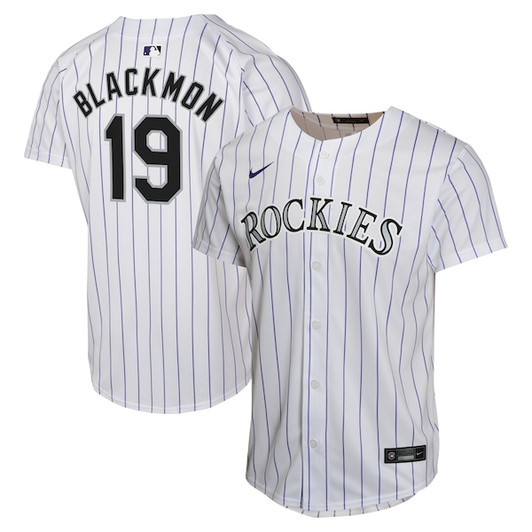 Youth Colorado Rockies Charlie Blackmon Nike White Home Game Player Jersey