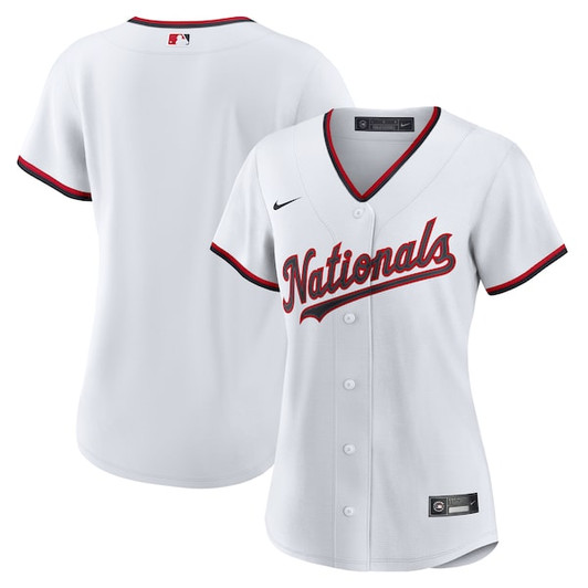 Women's Washington Nationals  Nike White Home Replica 2.0 Jersey