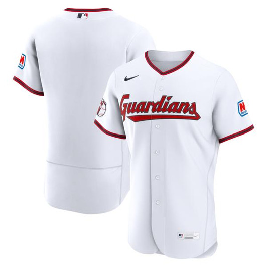 Men's Cleveland Guardians Nike White Home  Jersey