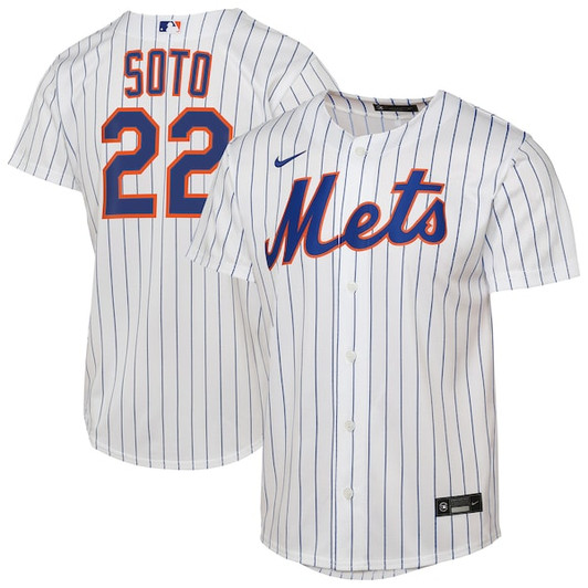 Youth New York Mets Juan Soto Nike White Home Replica Player Jersey