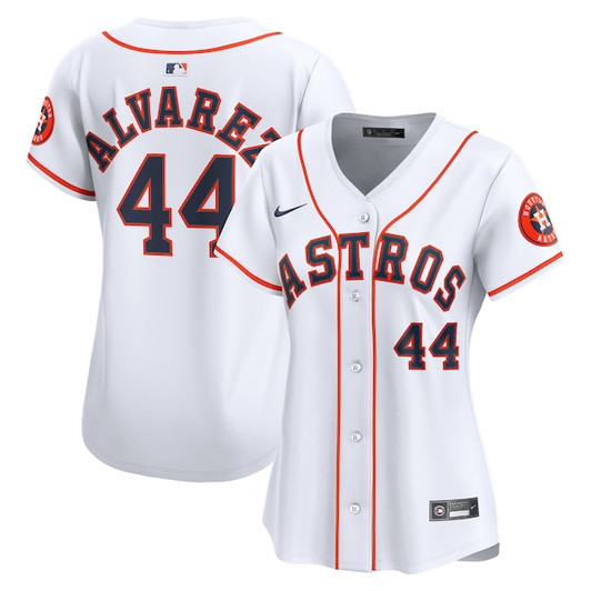 Women's Houston Astros Yordan Alvarez Nike White Home Limited Player Jersey