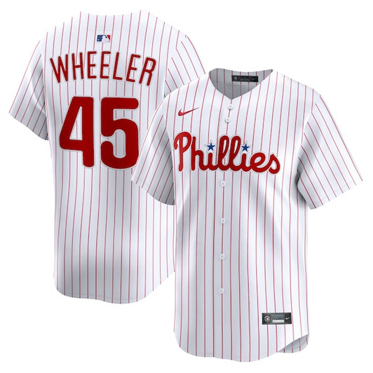 Men's Philadelphia Phillies Zack Wheeler Nike White Home Limited Player Jersey