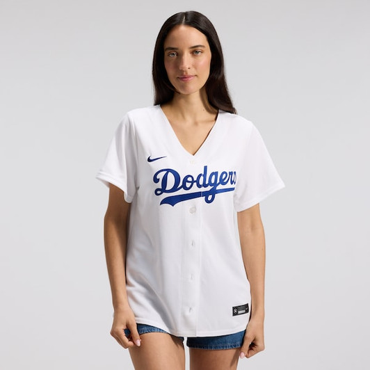 Women's Los Angeles Dodgers  Nike White Home Replica Jersey