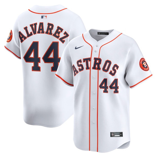 Men's Houston Astros Yordan Alvarez Nike White Home Limited Player Jersey