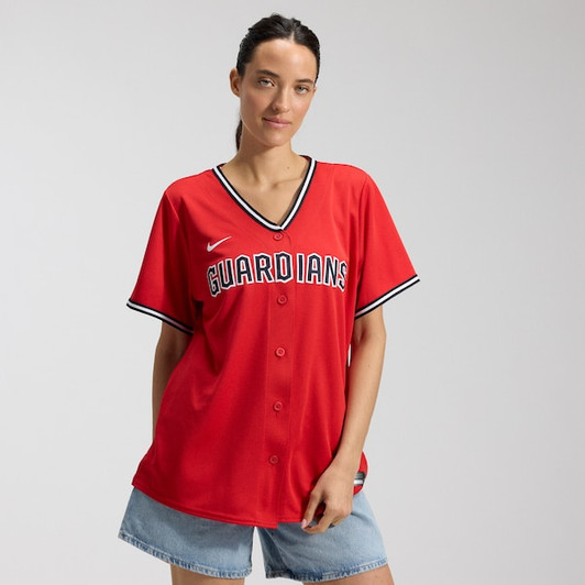 Women's  Cleveland Guardians Nike Red Alternate 2 Replica Jersey